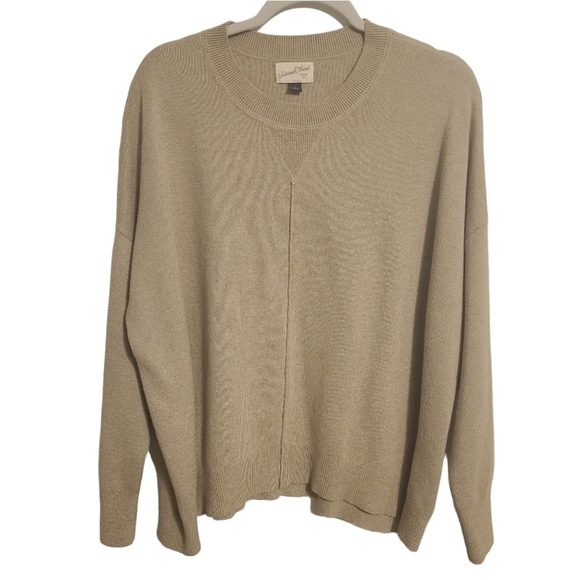 Universal Thread | Women's Beige Wool Blend Crewneck Sweater (Size XL) - Picture 1 of 11